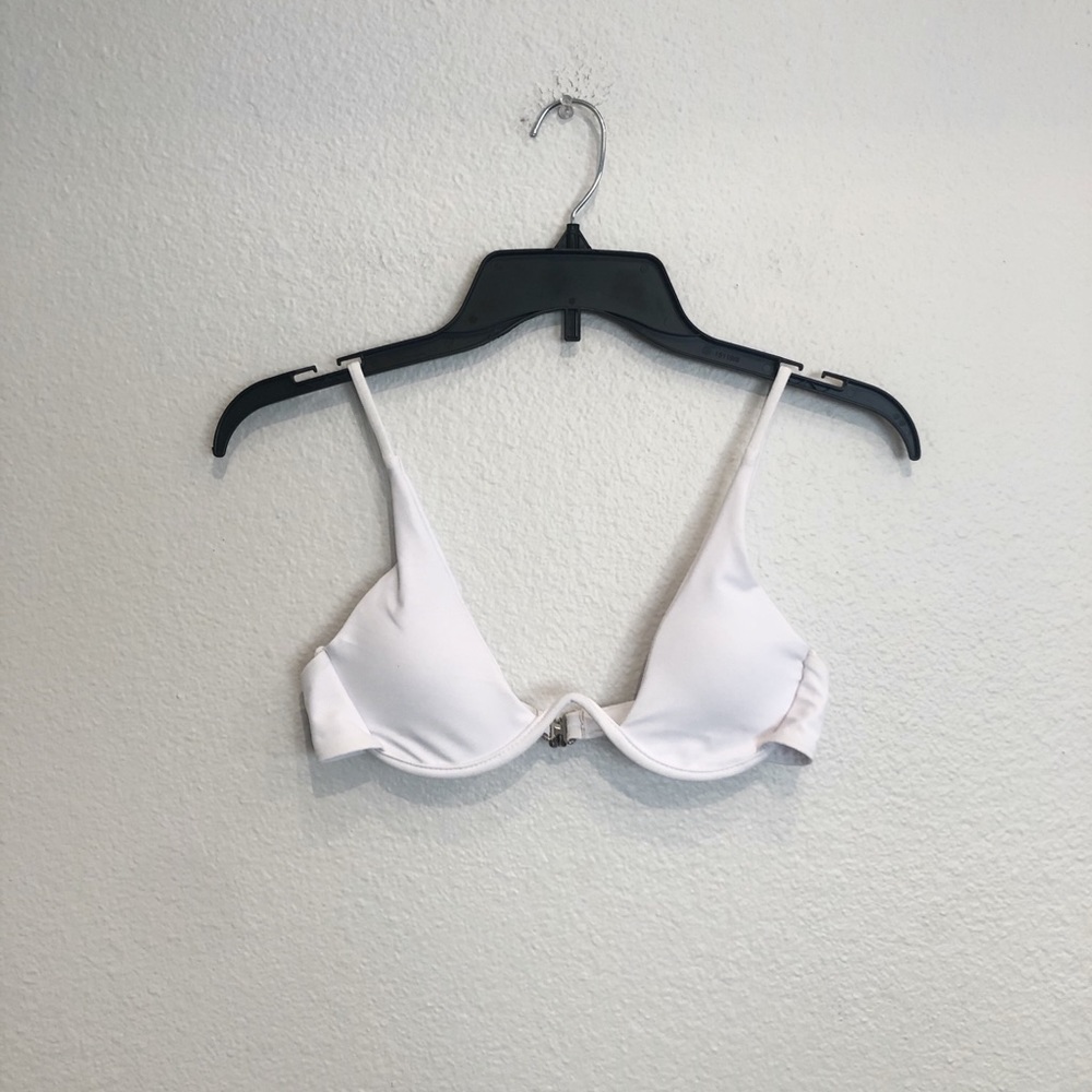 White underwire bikini top